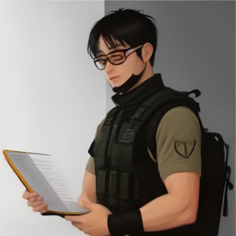 wojak holding a phone with a glowing grindr logo while a fed in a tactical vest and a pigeon beak reads his screen and writes a note on a clipboard