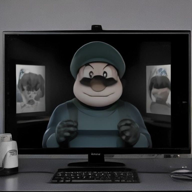 doomer wojak sitting in a dark room with ten monitors, each showing a different game menu he never starts, looking at a single physical copy of mario 64 he has had for fifteen years