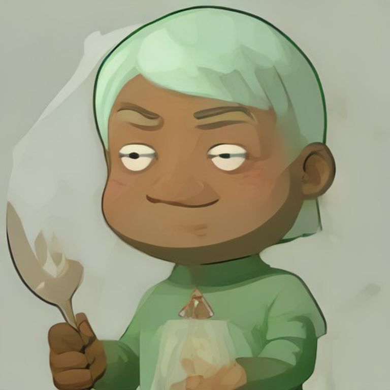 wojak holding a single clove of garlic up to his eye like he is inspecting a diamond, tears streaming down his face while a fork dangles from his other hand