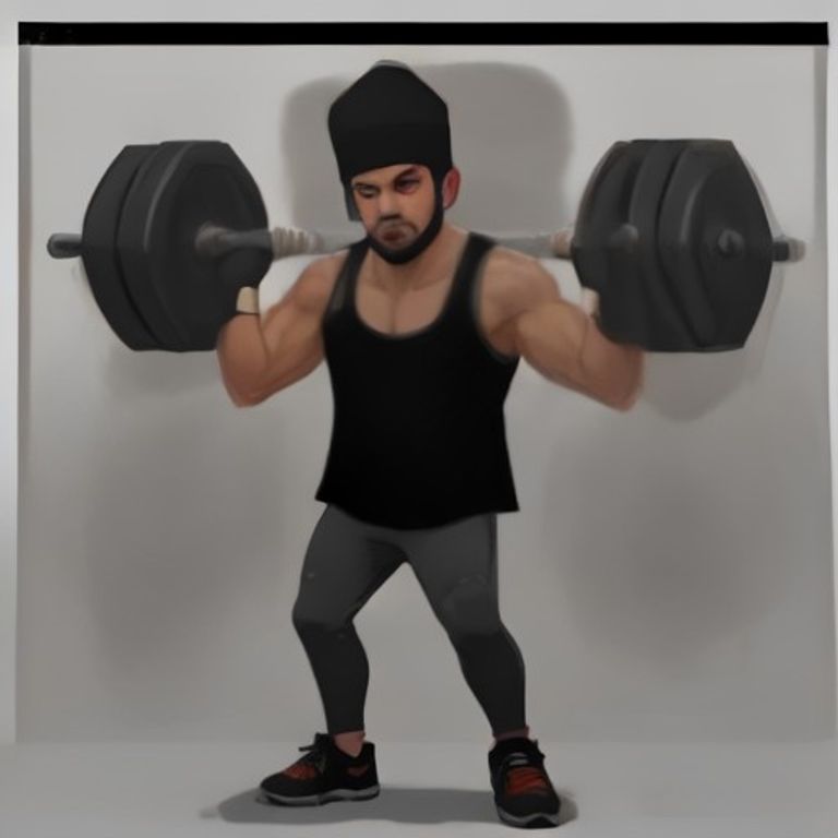 crude cartoon anon faceplanted into a squat rack with dumbbells on his head, a second anon standing behind him vaping casually, looking concerned but mostly bored