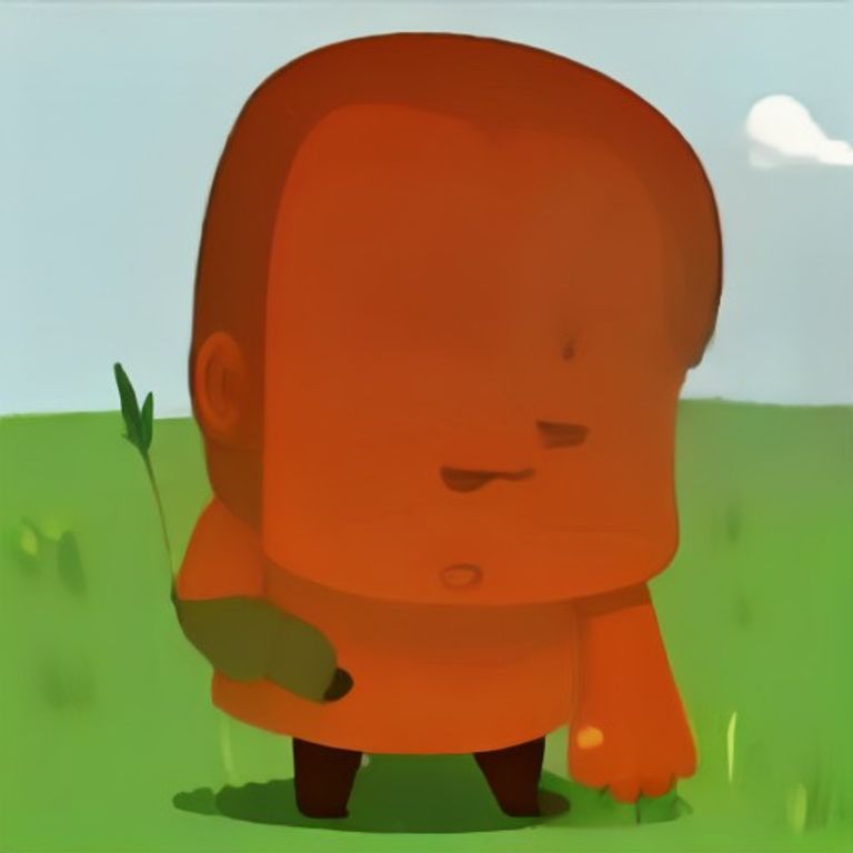 wojak holding a ps5 controller with his palm red and swollen, looking confused while a tiny cartoon grass blade punches him in the face