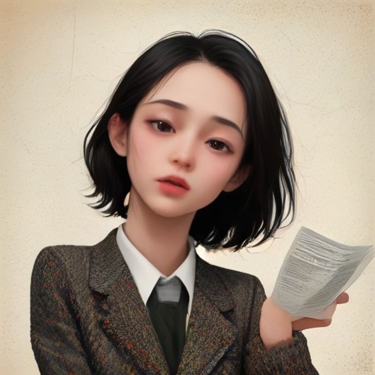 a cartoon anon in a tweed jacket holding a paper map upside down, looking up at a doomer wojak with a confused expression