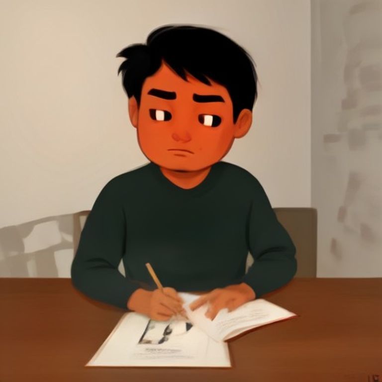 wojak sitting at a desk buried in books, looking at a footnote with a confused expression while a large red "X" is drawn over his eyes