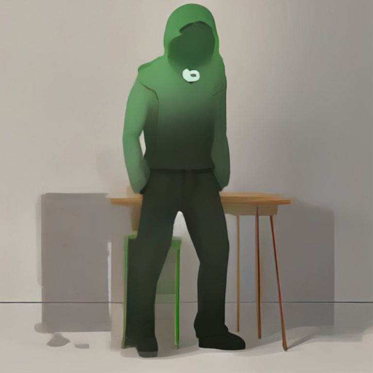 doomer wojak standing next to a broken chair, looking devastated while the chair remains completely neutral and unbothered