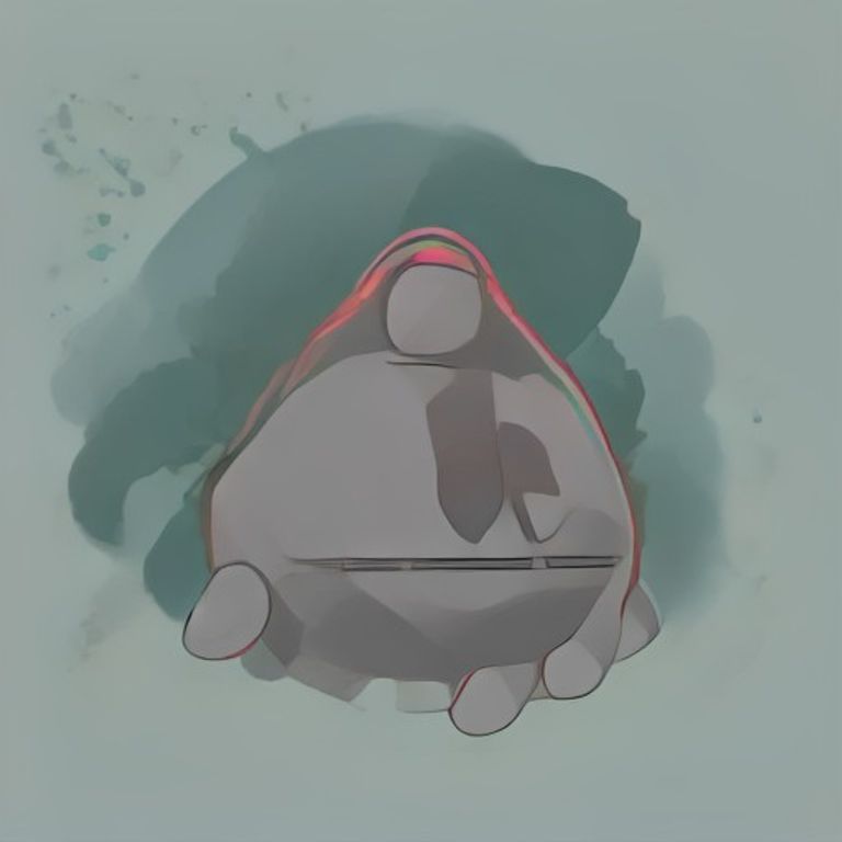 wojak holding a gamepad with one finger while a giant floating hand hits him in the face