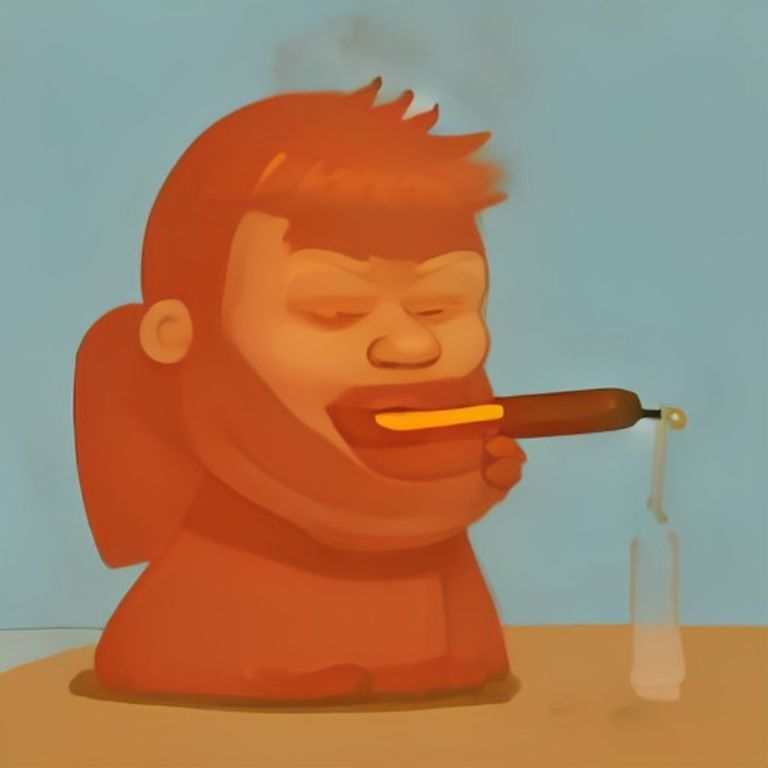 wojak holding a bratwurst with the color of wet clay while a thermometer in the background shows 180f