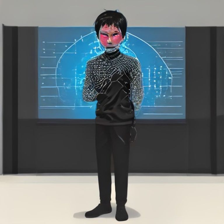 wojak with his head exploding into binary code while standing in a perfectly normal living room, looking confused