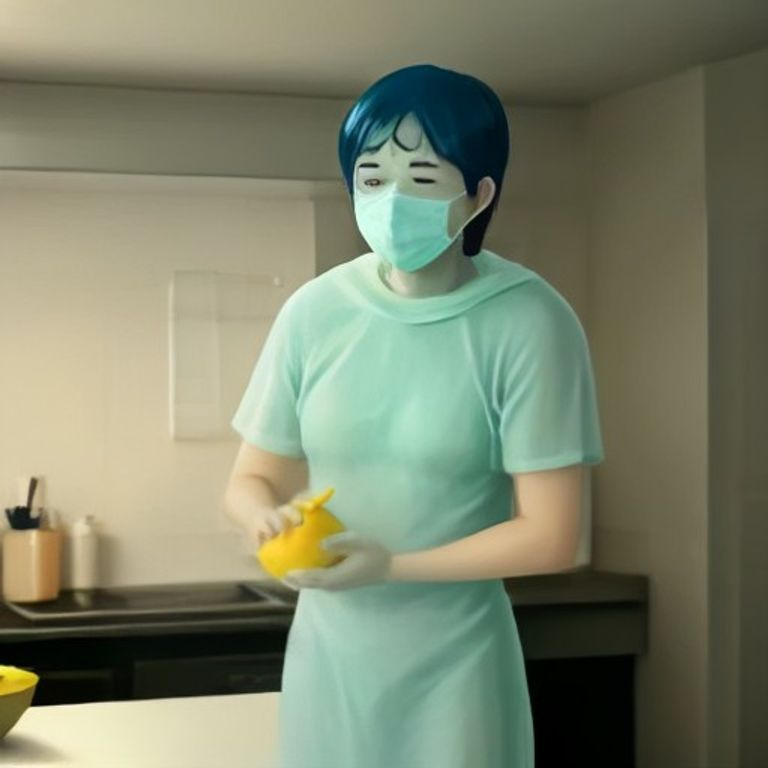 wojak standing in his kitchen holding a plastic ziploc bag that is floating away from him like a balloon, looking defeated while lemon juice drips from his eyes