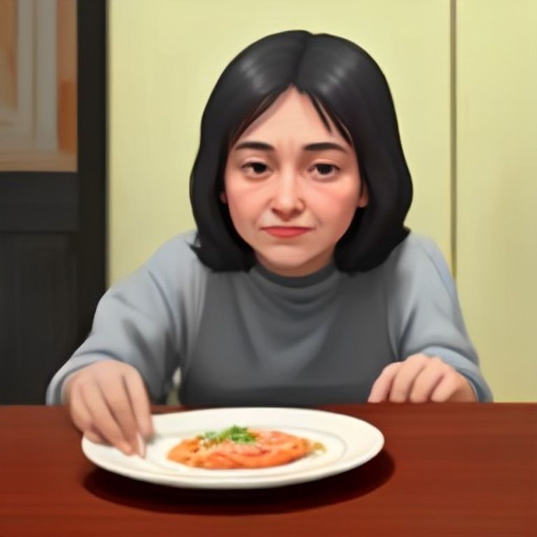 crude cartoon anon staring at a plate of salmon that looks exactly like a dollar bill while a ghost of an italian grandmother weeps in the corner