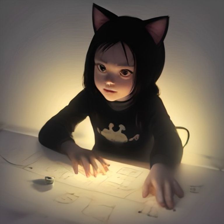 a crude cartoon anon holding a single mechanical keyboard switch up to the light like a diamond, looking confused and hopeful while a small cartoon cat hisses in the corner.