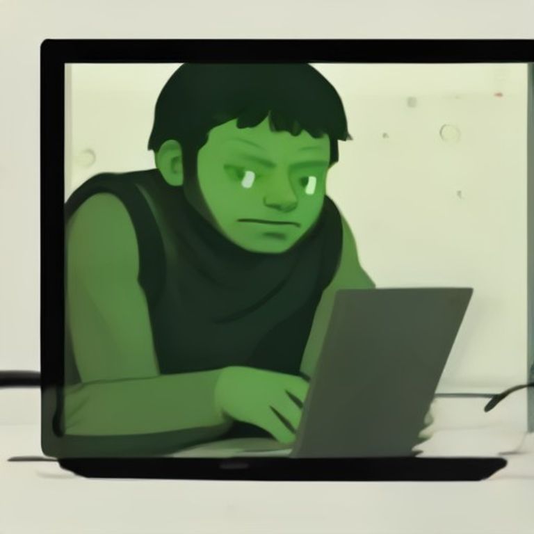 a doomer wojak holding a tiny screwdriver over a laptop chassis, sweating profusely while looking at a severed green wire with existential dread